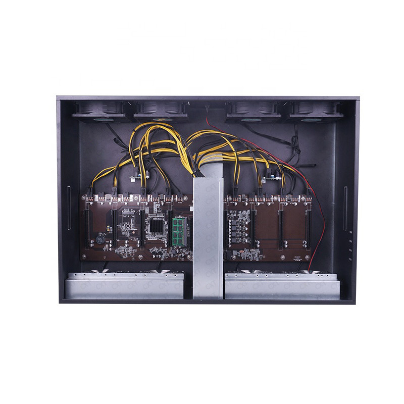 65mm Spacing Ethereum Mining Rig Machine 8 GPU 4GB DDR3 1600