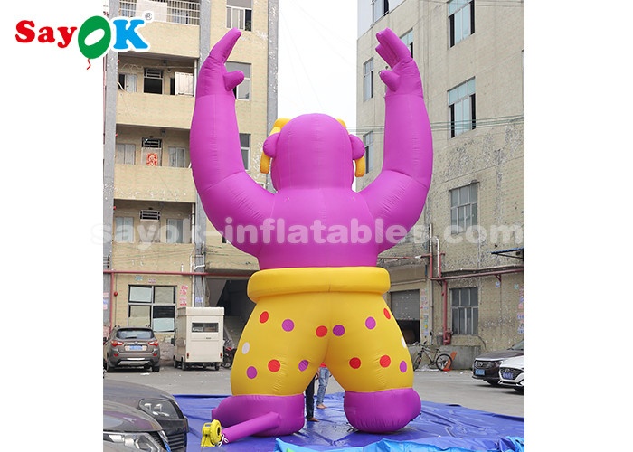 Wear - Resisting Inflatable Cartoon Characters For Super Mall / 6m High Blow Up Orangutan Model