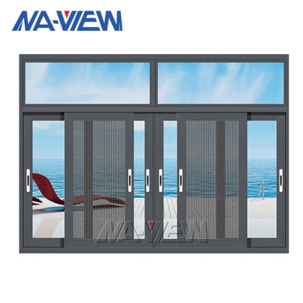 Guangdong NAVIEW Single Clear Tempered Glass Aluminum Frame Black Color Aluminum