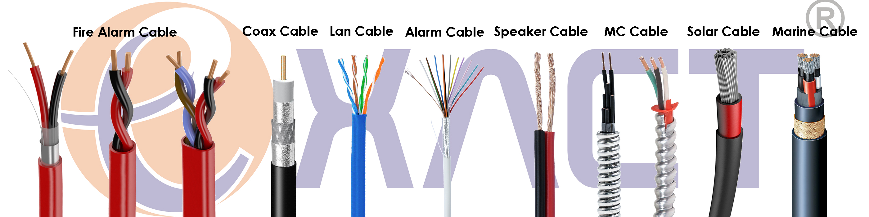 Tinned Copper/Copper/TCCA Stranded 4x0.22 Mm2 Security Alarm Cable with Copper Conductor