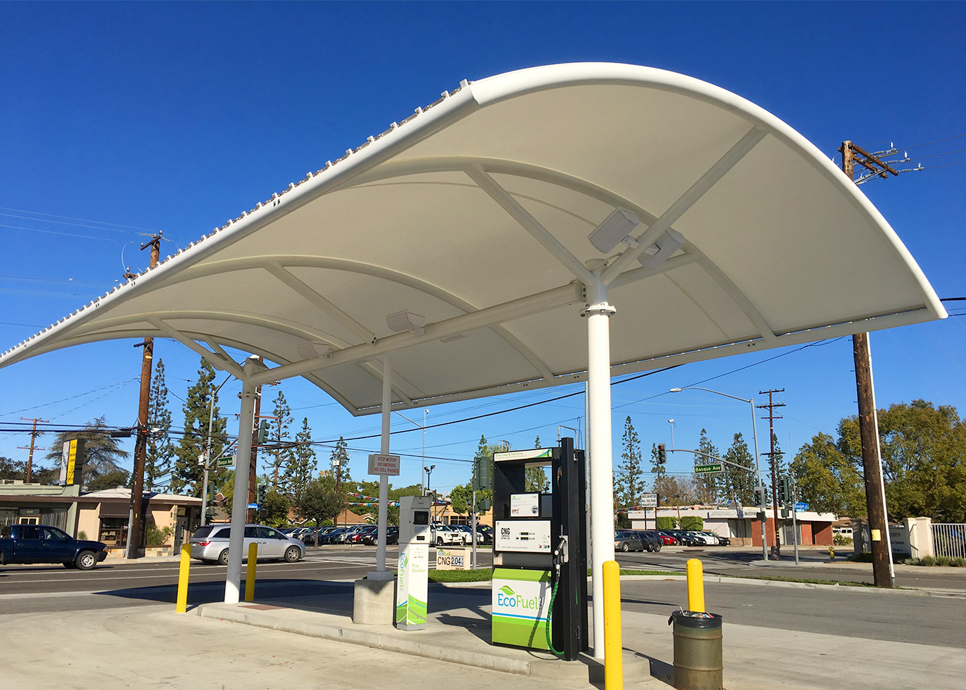 PTFE Architectural Fabric Tent Shade Shed Tensile Membrane Structure For Landscape