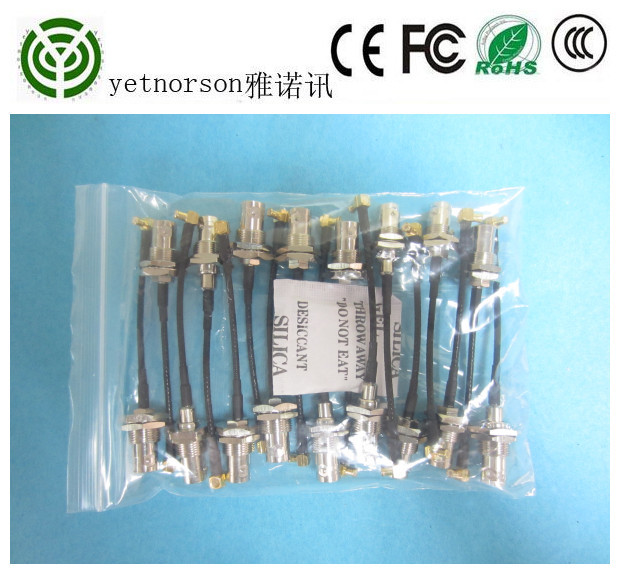 Cat 1 RG 316 Cable Assembly with MCX Male to TNC Female 15cm Wifi RF Antenna Cable Pigtail