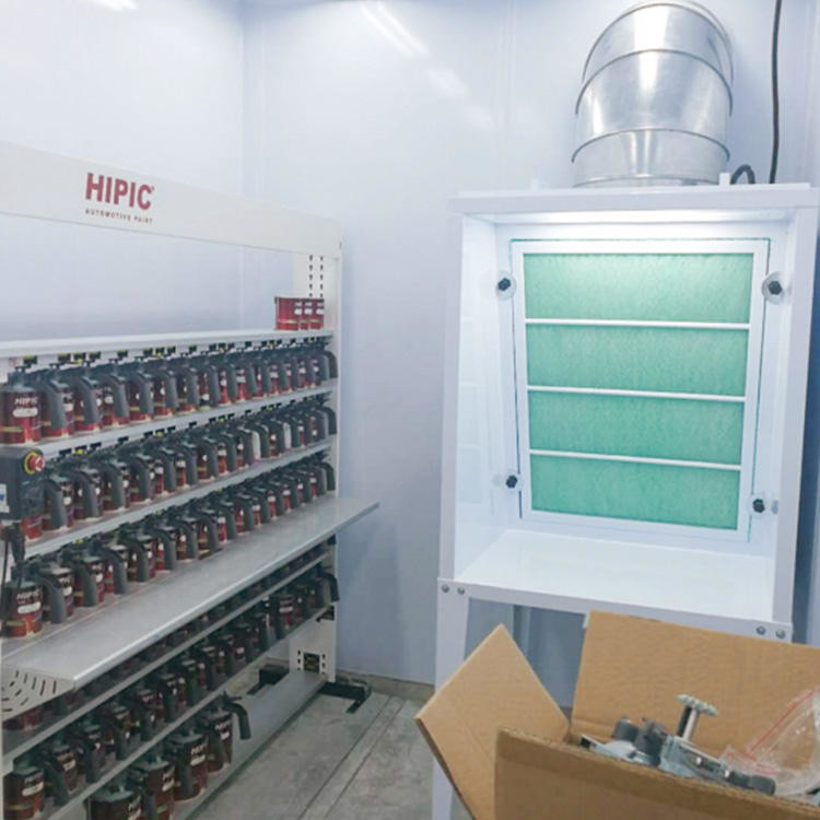 Metal Sheld Fireproof Paint Mixing Room Paint Mixing Booth Ventilation System For Preparation