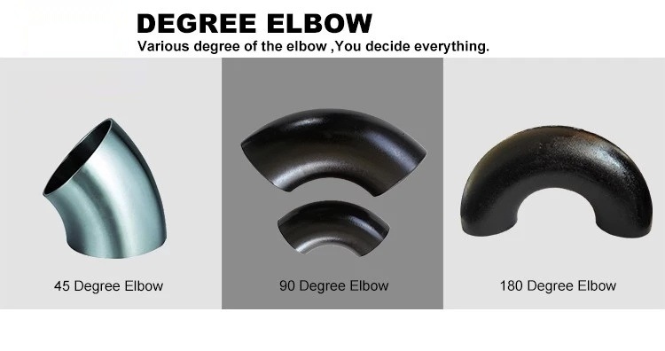 elbow description Steel Pipe Fittings 1 inch to 72 inch A234 WPB Carbon Steel 90 Degree Elbow BW