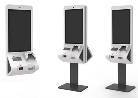 Quality Convenient Operation Food Ordering Kiosk With POS Terminal Credit Card Payment for sale