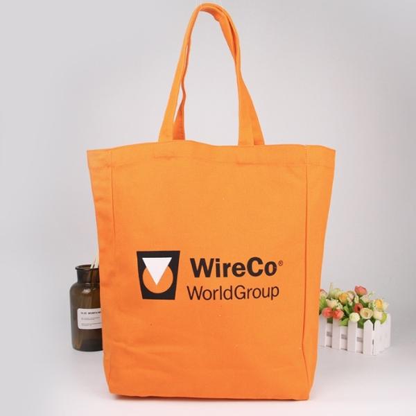 Organic Canvas Cotton Cloth Printed Reusable Shopping Bags With Logos For