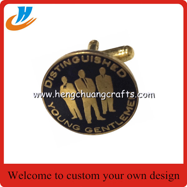 Pure color imitation enamel cufflink for mens shirts, initials cufflink,Custom Made Design Logo Cufflink Manufacturer