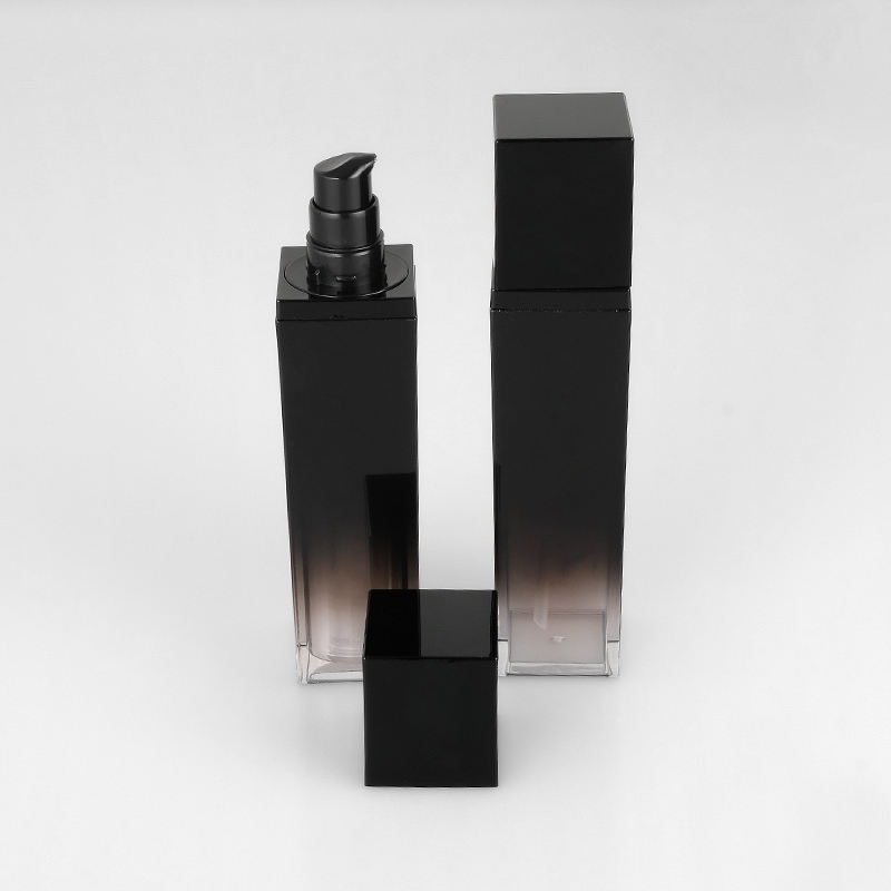 Eco Friendly Acrylic Square Cosmetic 30ml 50ml Lotion Pump Bottle 30g 50g Cream Container