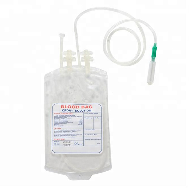 Medical Disposable Plastic Blood Bag 250mL 350mL 450mL 500mL