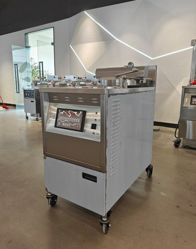 6HD Electric 12KW 380V 28L 6 Fry Tray Big Productivity Round Broaster Chicken Pressure Fryer