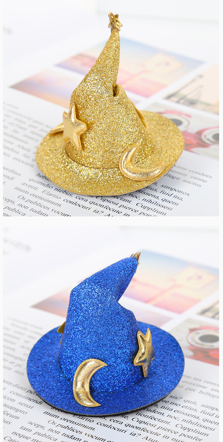 Halloween Hat Hairpin Costume Bonnet Hair Accessories For Kids Hair Clips Sequins