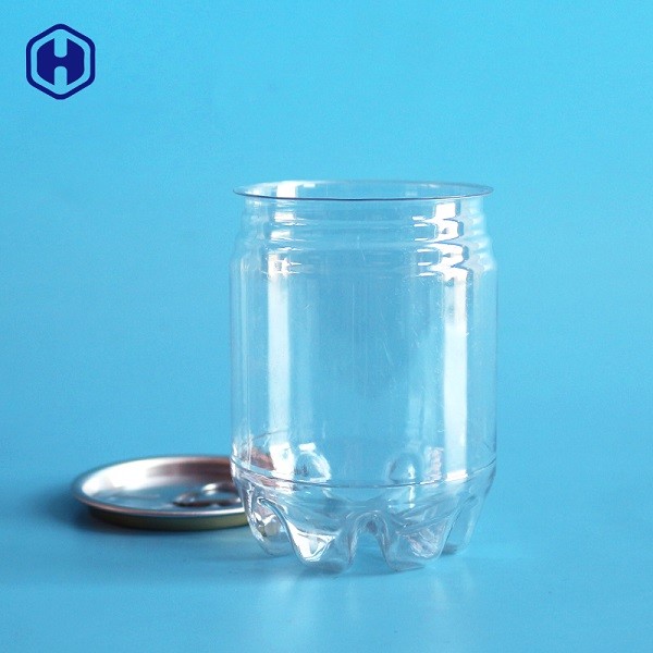 Lightweight Plastic Soda Cans 8OZ 250ML 206 SOT / RPT Aluminium Lid Type