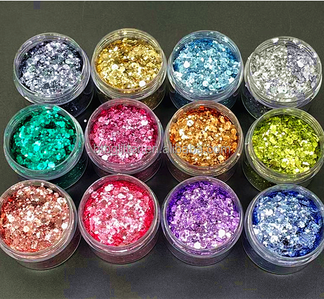 Fluorescent Glitter Powder Perfect for Christmas Occasion and Polyester Material
