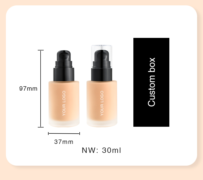 OEM/ODM Foundation Full Coverage Waterproof Foundation for All Skin Types Custom Foundation Makeup