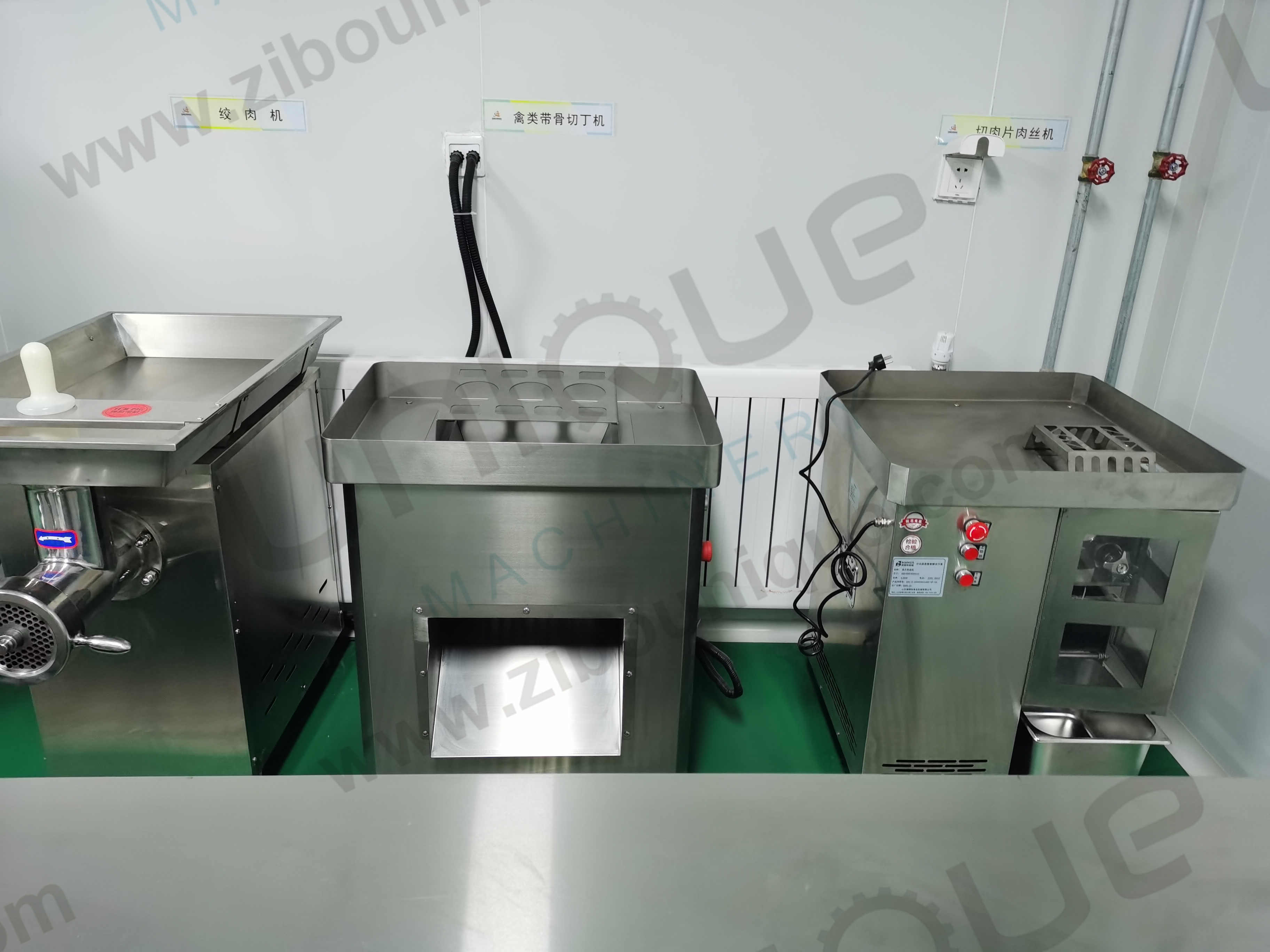 Meat Slicing And Shredding Cutting Machine 610*585*1040 Mm Stainless Steel 304