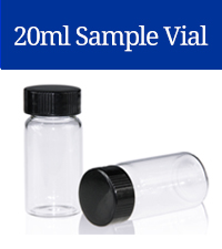 20ml sample glass vials with caps