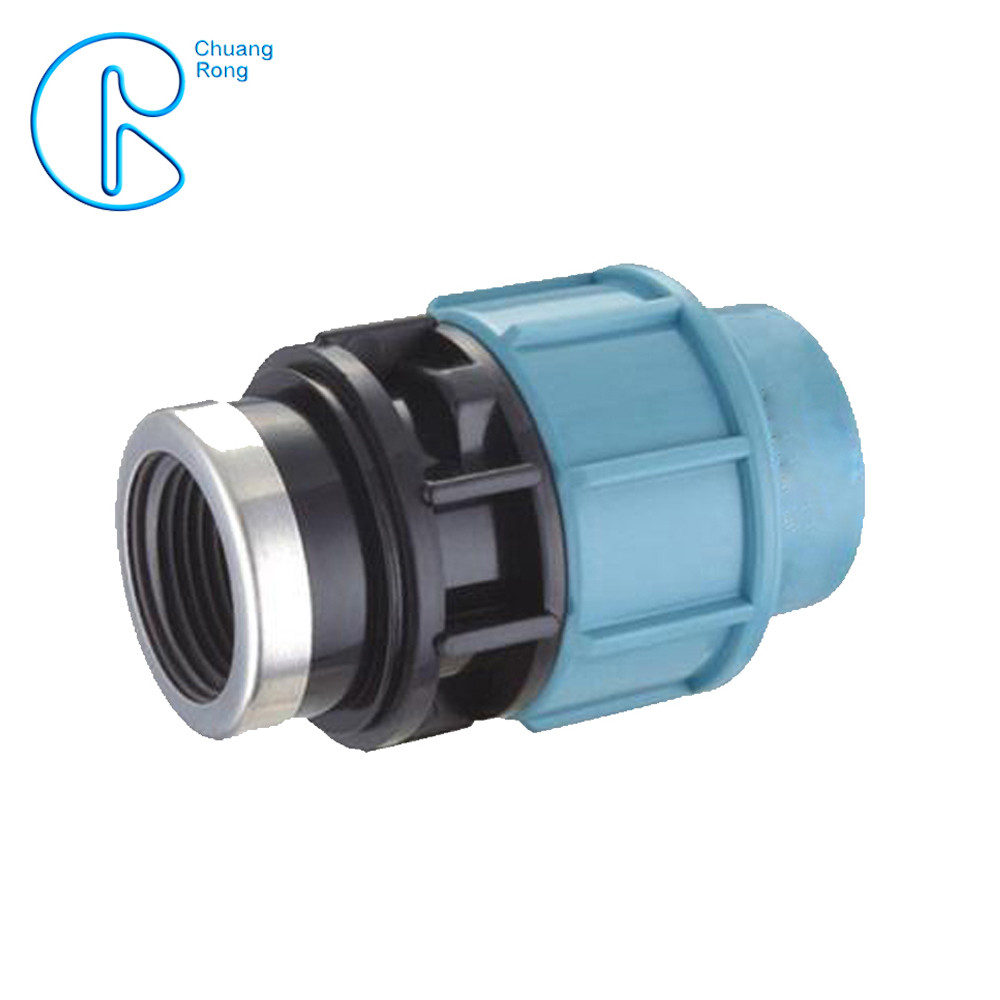  Flexible Tubing PP Compression Fitting Female Adaptor Connector Easy To Install Manufactures