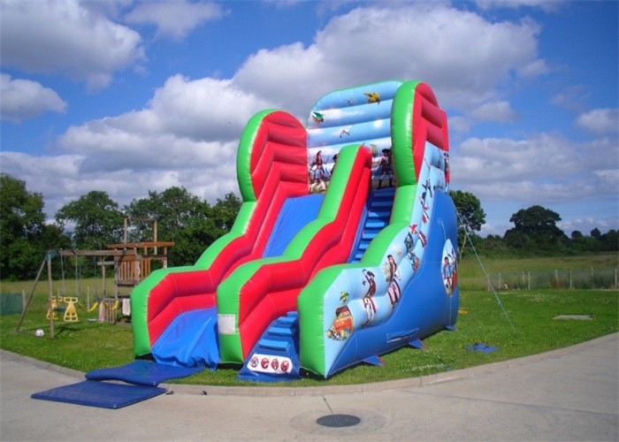 PVC Tarpaulin Commercial Inflatable Slide, Inflatable Air Slide With CE Certification