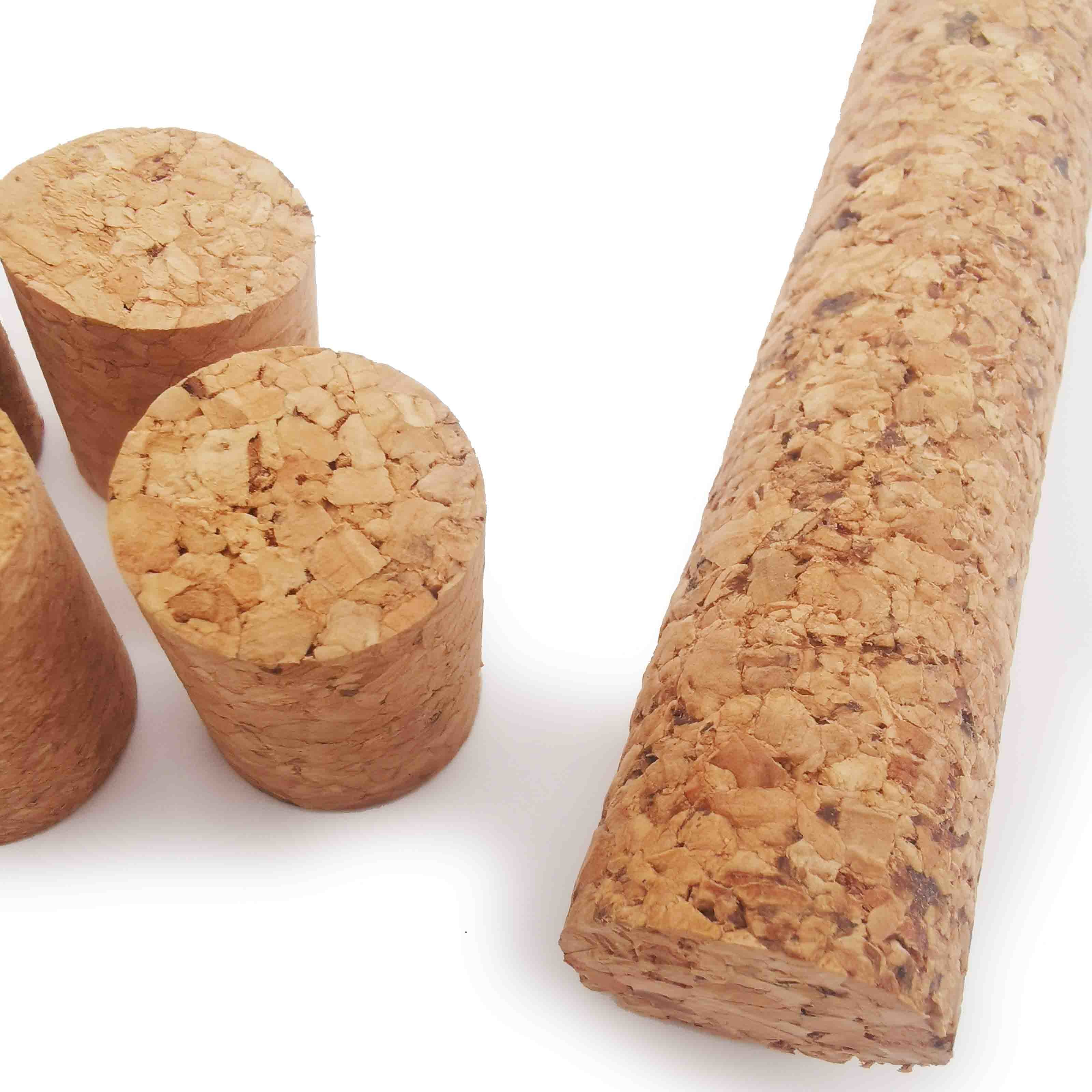 Dia 25mm Agglomerated Cork Sticks Rod For Wine Stoppers