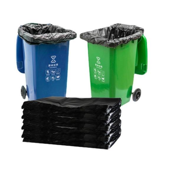 Strong and Durable Large Black Trash Bags for Construction Sites Yard Waste