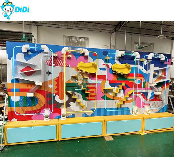 Customized Ocean Ball Wall Science Equipment Kids Interactive Tube Ball Wall