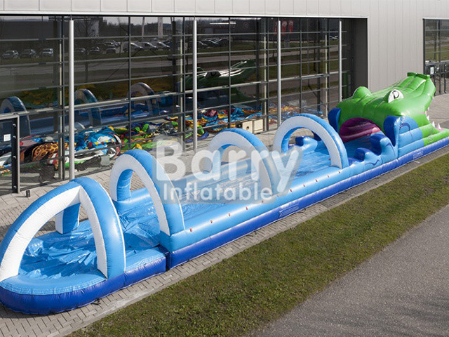 Durable Plato PVC Tarpaulin Inflatable Water Slides For Summer Inflatable Game