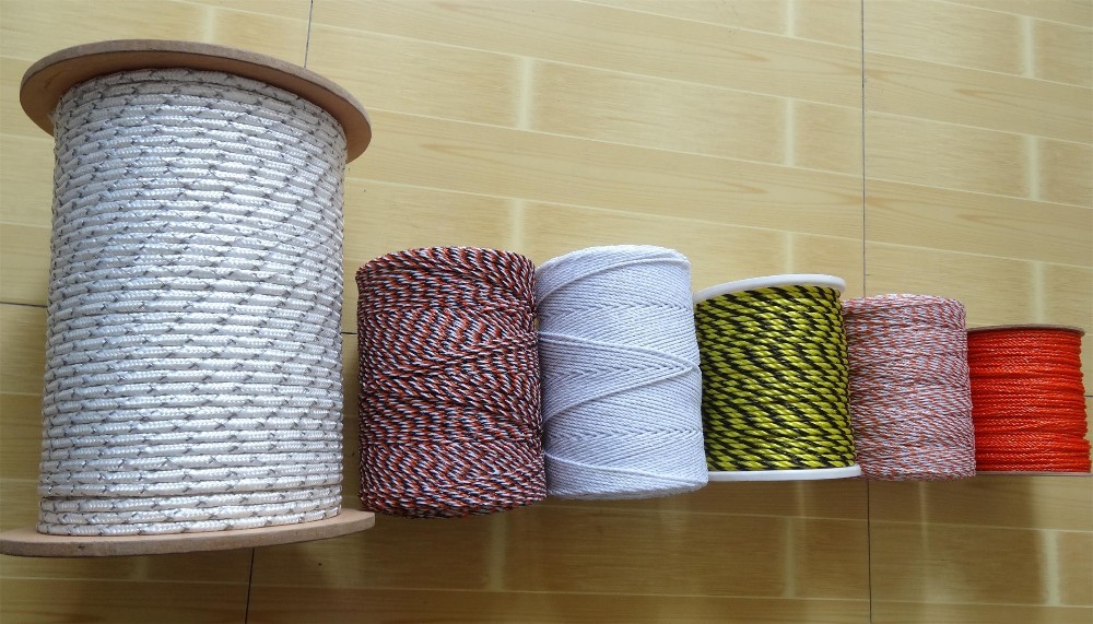 Hot selling electric fence polyrope for horse fence 200m per spool model QL724
