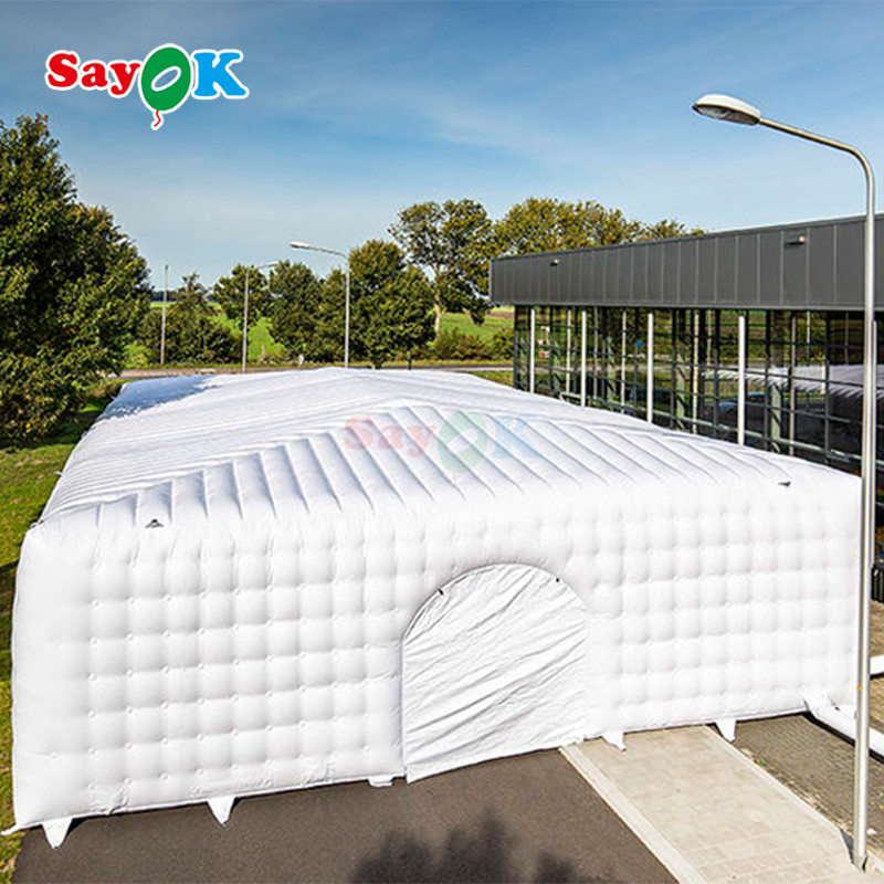 Free Design Huge White Cube Air Tents PVC Tarpaulin Event Inflatable Tent