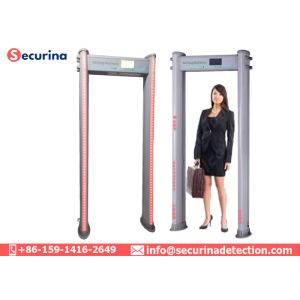 Multi Zones Airport Security Detector , Walk Through Archway Metal Detector DSP