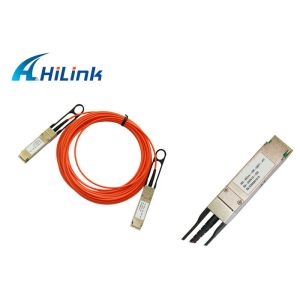 10M Active Optical QSFP To QSFP Cable Multimode Fiber Active Optical Cable Low