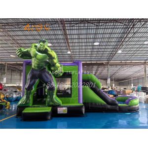 The Hulk Inflatable Castle With Slide Commercial Bouncer Inflatable Jumping