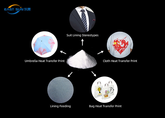 White Polyester PES Hot Melt Powder Adhesive For Shoe Materials