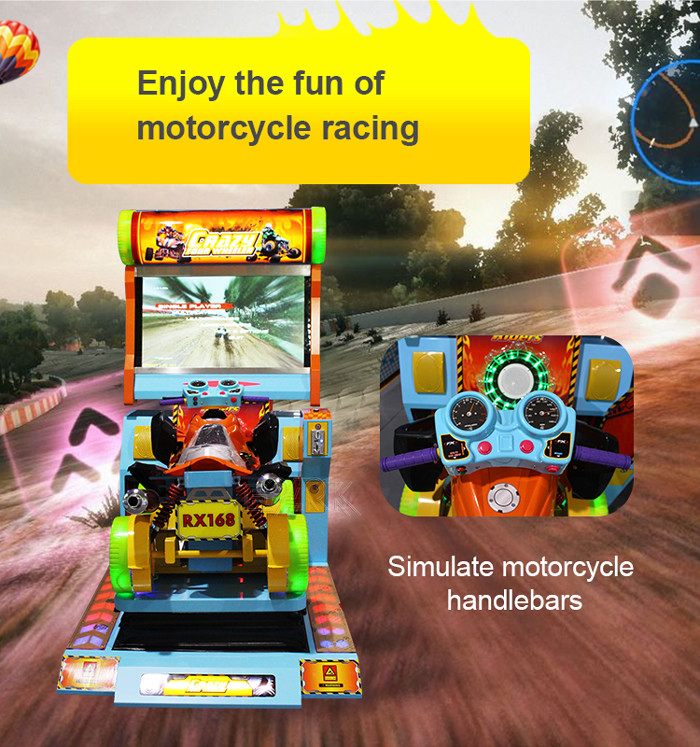 Commercial Four Wheels Arcade Racing Simulator High Speed Indoor For Kids