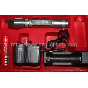 long lighting time Q5 CREE 5W 350lum LED flashlight with rechargeable li-ion