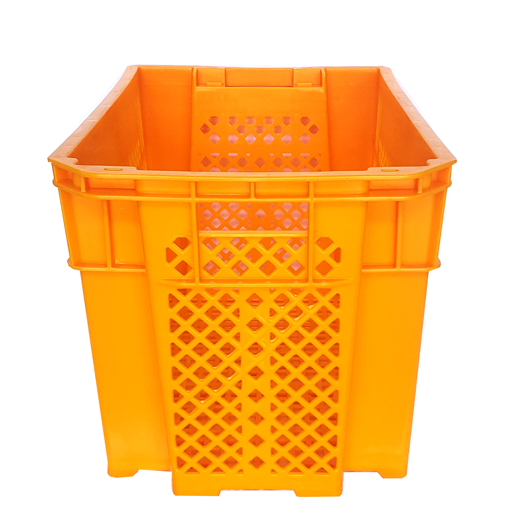 Farm Commercial Colored Plastic Milk Crates For Vegetable Delivery 545x345x250mm