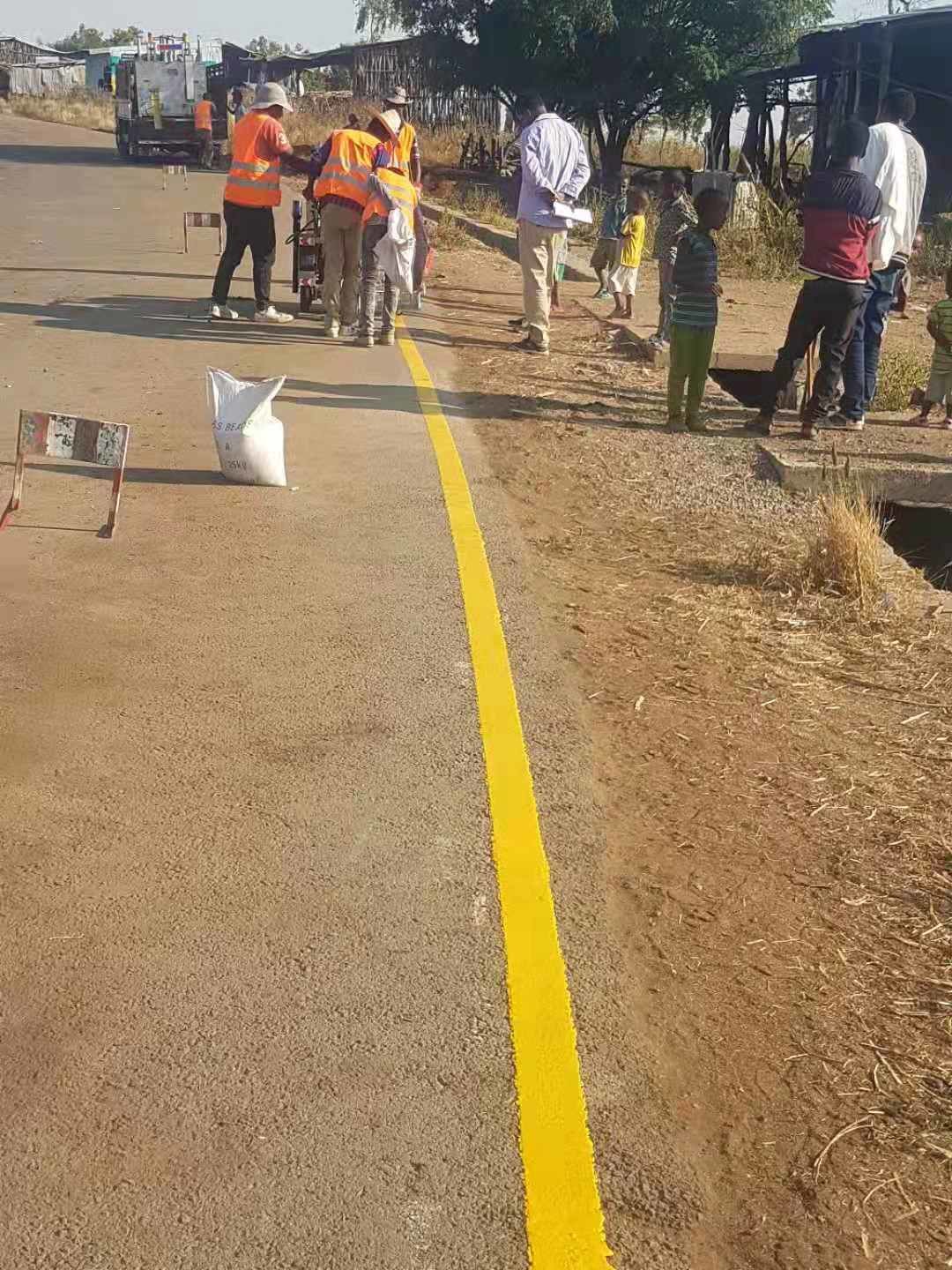 Highway Center Edge Line Road Marking Thermoplastic Paint