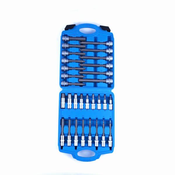CRV Material H Type 30pcs Bit Socket Set 55MM To 200MM