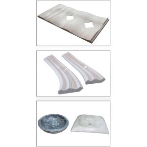 Integrated CNC Bridge Granite Cutting Milling Machine 3400X2000mm Trolley