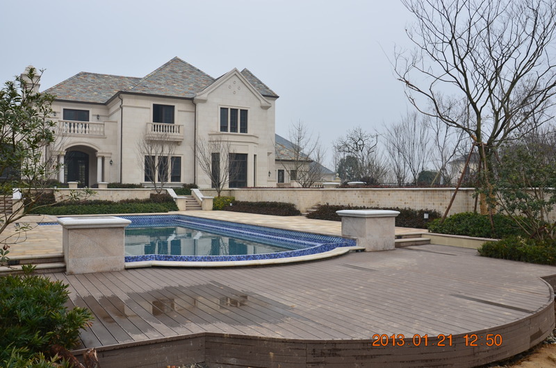 Waterproof WPC Decking for Swimming Pool and Garden
