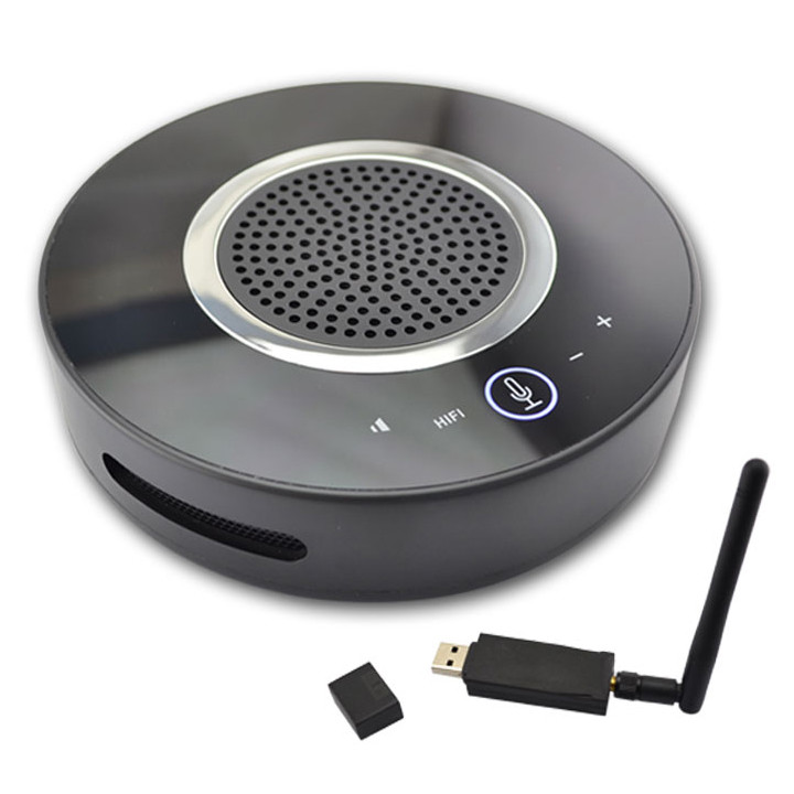 conference system wireless omnidirectional speakerphone or mic with battery and USB