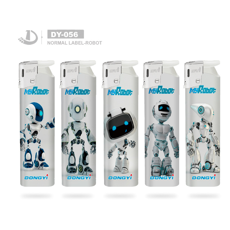 Wholesale Fresh Solid Color Briquet Plastic Electric Lighter for Promotion