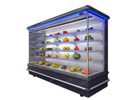  4 Adjustable Shelf Air Curtain Multideck Open Chiller Defrost Free Manufactures