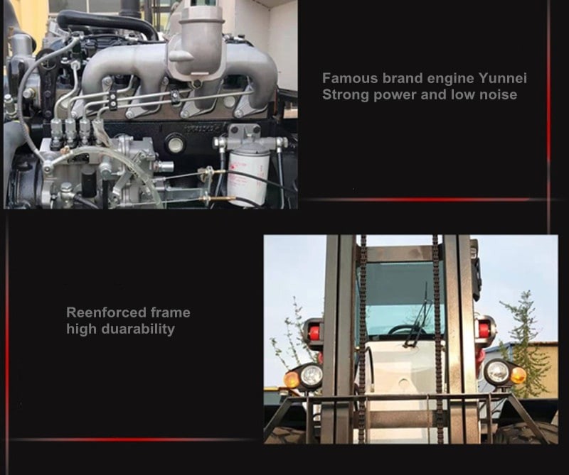China made 4x4 diesel rough terrain forklift truck 3.5 ton for off road