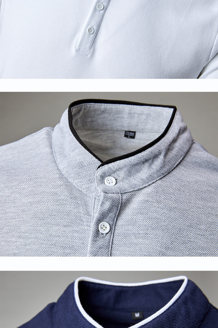 Customized Cotton Polyester Polo Shirts for Casual Daily Life Knitted Fabric Design