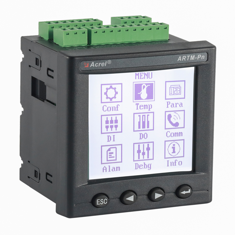 8Watt Cable Switch Cabinet Wireless Temperature Monitor With RS485 Alarm Output