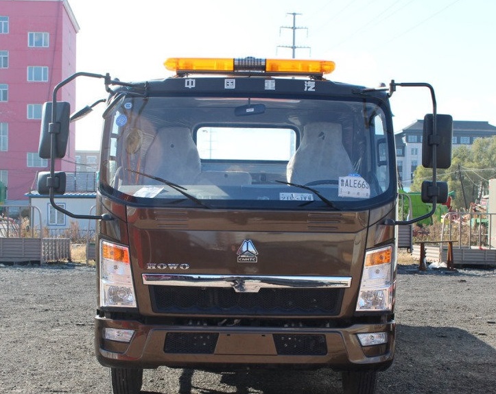 Manufacturer direct sale HOWO emergency car carrier slide bed tow truck flatbed recovery road rescue truck for sale