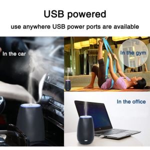 60ml USB Intelligent Car Air Freshener Diffuser With Ultrasonic Aroma Diffuser