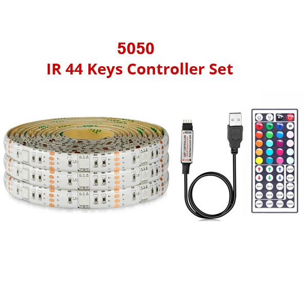 5V USB 5050 Self Adhesive LED Strip RGB 5000mm Addressable Led Strip