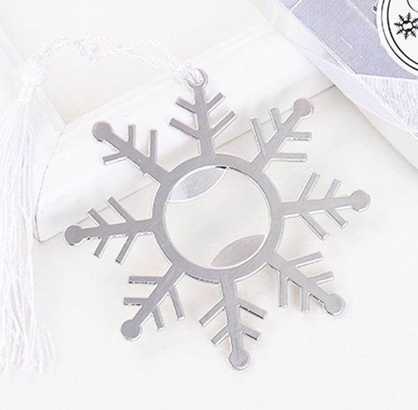 Cool Innovative wholesale wedding favor, fancy gift, silver plating snow flake beer bottle opener, promotion gift