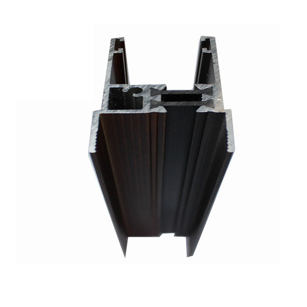 T5 Wood Finish Aluminum Curtain Wall Profile Quality Light Corrosion Resistance